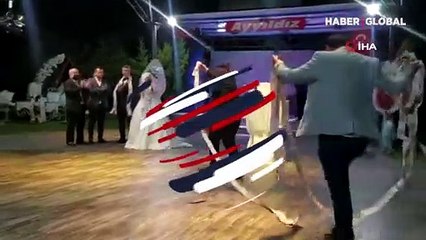 Damada düğünde komando dansı yaptırdılar