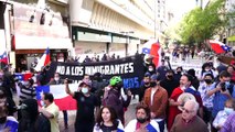 Chile | Protestas antiinmigración y choques entre manifestantes en Santiago