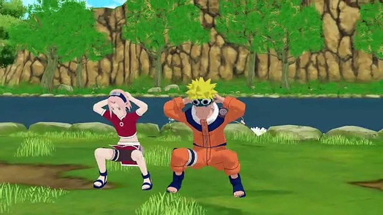naruto & sakura traning