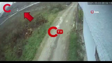 MHP kafilesini taşıyan midibüsün devrilme anı kamerada