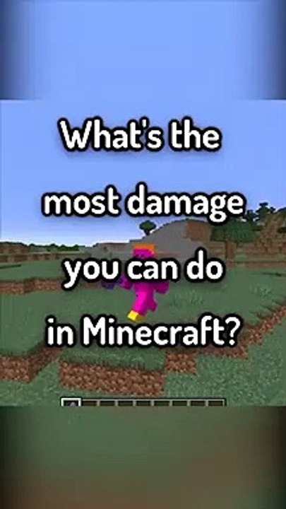 The Most Damage in Minecraft... #shorts