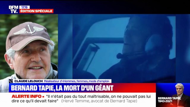 Mort de Bernard Tapie: Il nous faisait rêver dans tous les domaines , pour le réalisateur Claude Lelouch