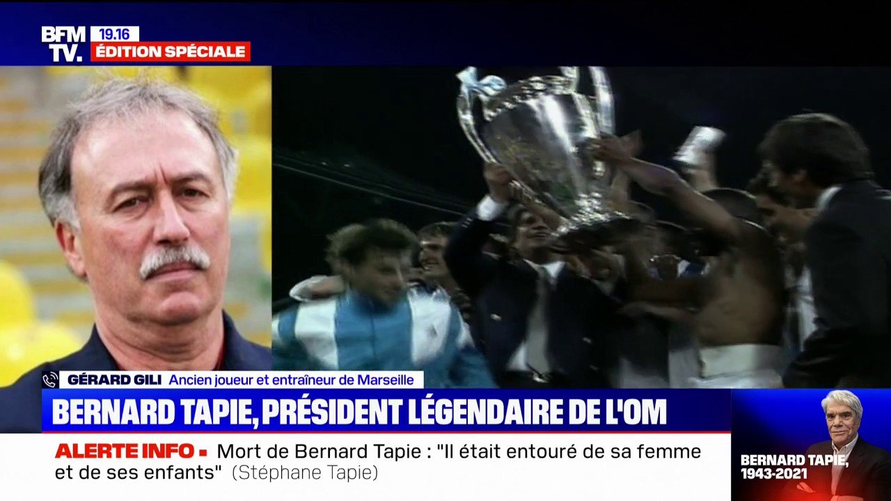 Mort de Bernard Tapie: "Il n'était pas dur mais exigeant (...), il faisait avancer", témoigne Gérard Gili, ancien entraîneur de l'OM