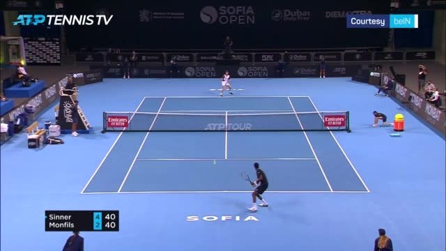 Sinner sweeps aside Monfils to retain Sofia crown