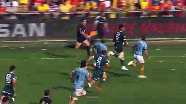 TOP 14 - Essai de Jale VATUBUA (SP) - USA Perpignan - Section Paloise - J05 - Saison 2021/2022