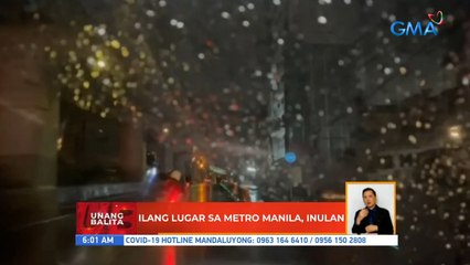 Ilang lugar sa Metro Manila, inulan | UB