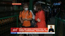 Pila ng mga commuter sa EDSA Carousel, mahaba na | UB