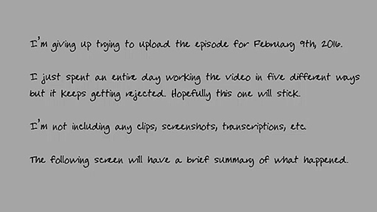 2016-02-09 M, V (summary only)