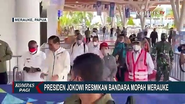 Presiden Joko Widodo Resmikan Bandara Mopah Merauke