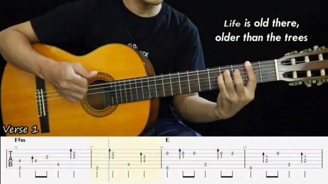 Take me Home, John Denver - Country Roads (fingerstyle,tutorial,Chords, Lyrics)