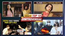 Kangana Slams Bollywood, Vicky- Rashmika Ad Controversy, Deepika Ignores A Beggar | Week's Top 10