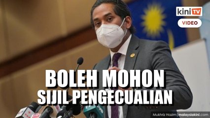 Download Video: Individu tak boleh divaksin boleh mohon sijil pengecualian - Khairy