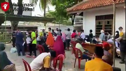 Vaksinasi Merdeka , Polres Metro Bekasi Kota Satuan Reserse Narkoba