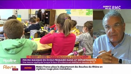 On peut tout dire sur RMC : Fin du masque en école primaire dans 47 départements - 04/10