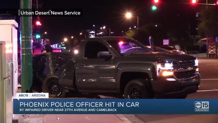 Phoenix officer hospitalized after being hit by DUI suspect