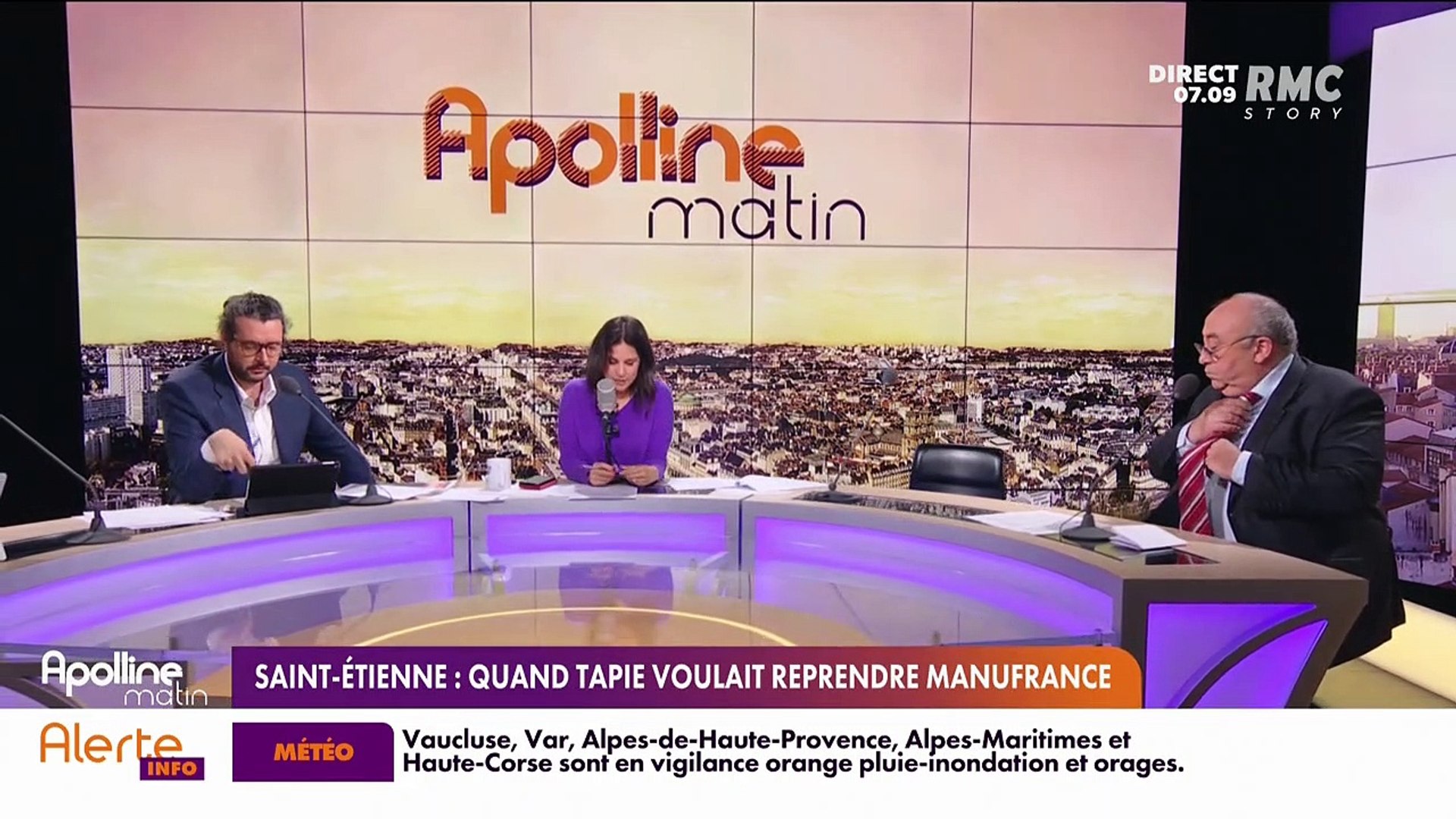 RMC chez vous : Quand Tapie voulait reprendre Manufrance à Saint-Étienne -  04/10 - Vidéo Dailymotion