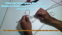 Solution for Broken Hooks of Clothes Hanger - Try this (Tested & Proven)