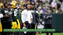 Green Bay Packers Coach Matt LaFleur on Beating Pittsburgh Steelers