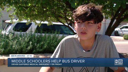 Scottsdale Unified students jump into action to help bus driver through medical emergency