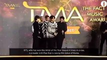 BTS won ARTIST OF THE YEAR Bonsang  TMA The Fact Music Award 2021