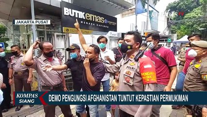 Tak Dapat Kepastian, Pencari Suaka Asal Afghanistan Kembali Demo di UNHCR