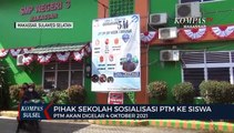 Pihak Sekolah SMP Negeri 3 Makassar Sosialisasi PTM Ke Siswa