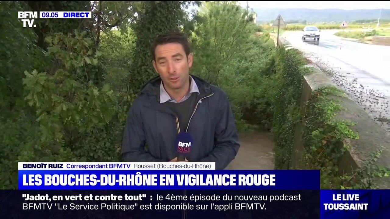 Vigilance rouge dans les Bouches-du-Rhône: des cours d'eau pourraient déborder dans les prochaines heures