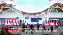 Aksi Menteri Basuki yang Curi Perhatian saat Peresmian Terminal Bandara Baru Mopah