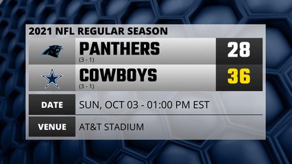 Panthers @ Cowboys Game Recap for SUN, OCT 03 - 01:00 PM EST