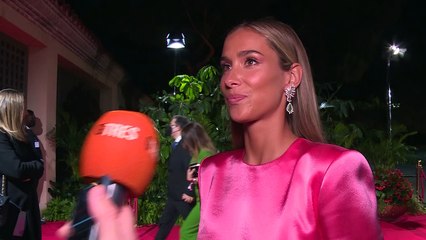 María Pombo durante la fiesta de los Premios Platino 2021
