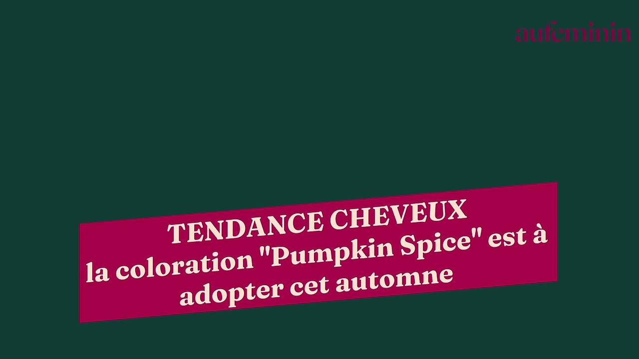 Tendance cheveux : la coloration "Pumpkin Spice" est à adopter cet automne