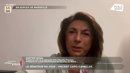 Martine Vassal "espère que le nom de Bernard Tapie sera sur le fronton du stade Vélodrome"