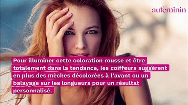 Tendance cheveux : la coloration Pumpkin Spice est à adopter cet automne