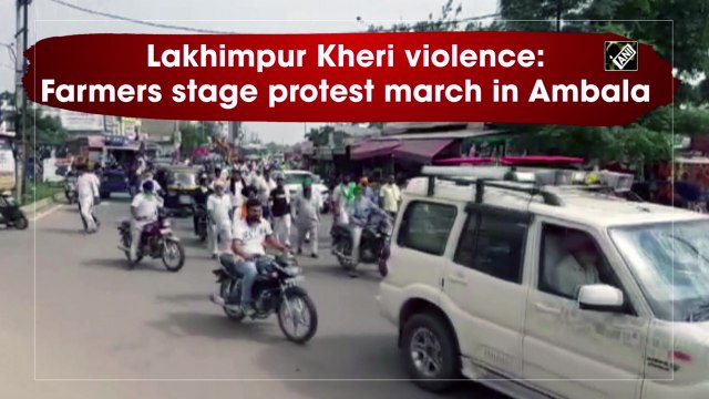 Lakhimpur Kheri violence: Farmers stage protest march in Ambala