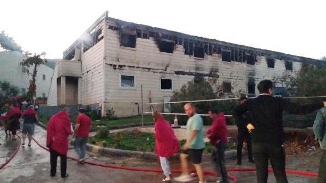 BODRUM'DA 5 YILDIZLI OTELDE YANGIN