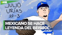 Julio Urías, cuarto pitcher mexicano en lograr 20 victorias en Grandes Ligas