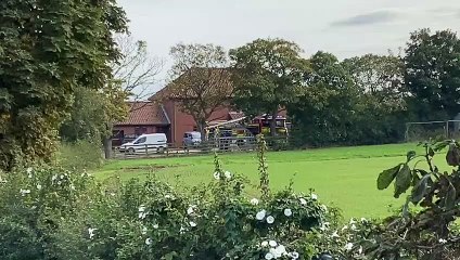 Claxton Bank farm fire