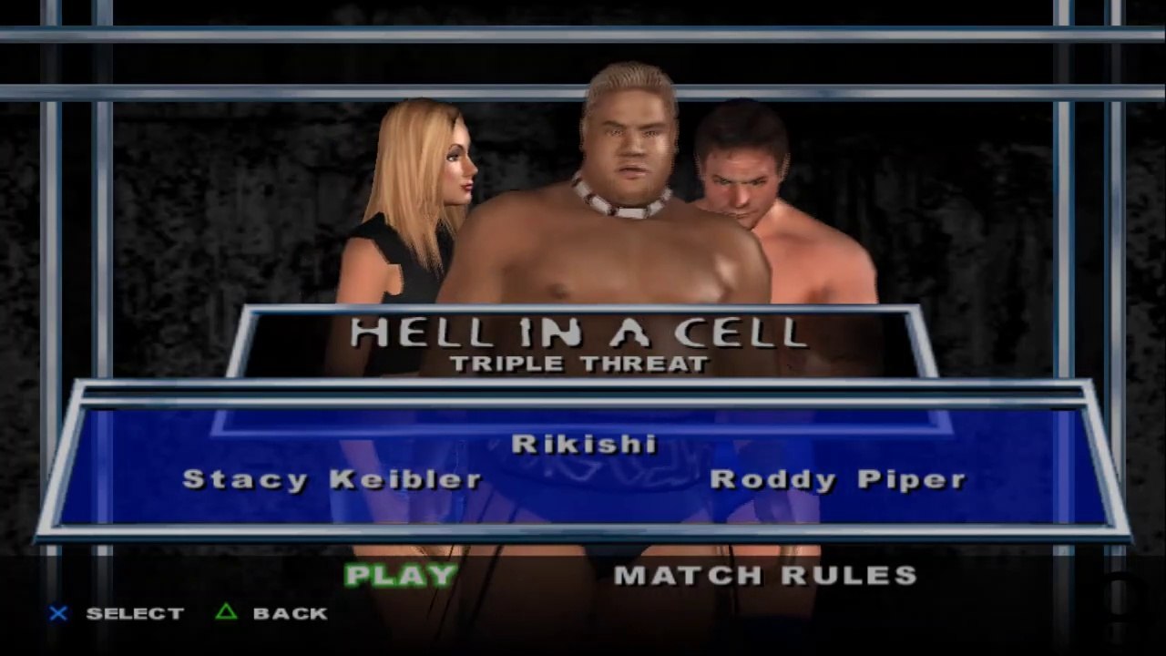 Here Comes the Pain Stacy Keibler(ovr 100) vs Rikishi vs Roddy Piper