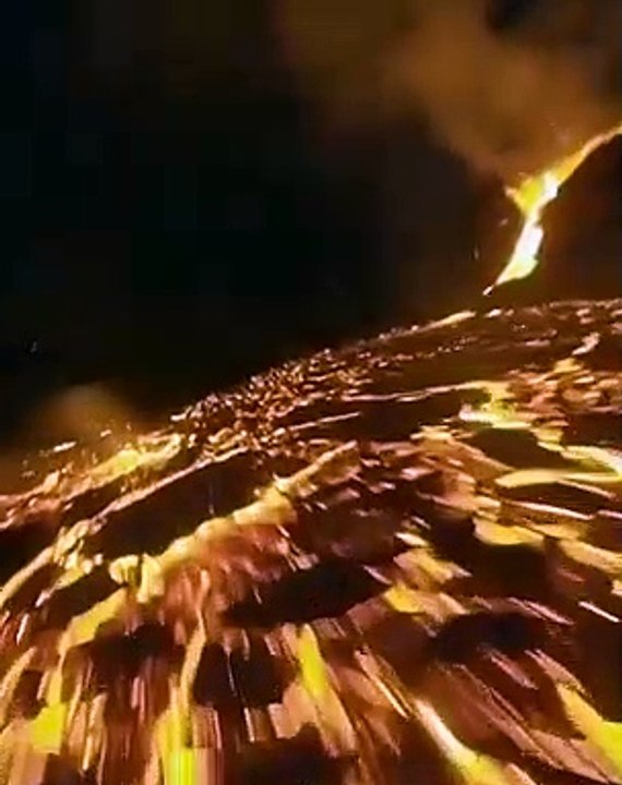 Vol d'un Drone au dessus du volcan Fagradalsfjall  en Islande