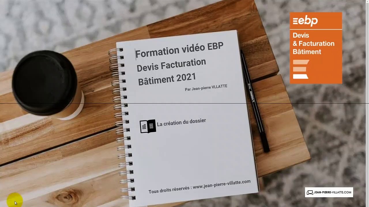 EBP Devis facturation Bâtiment 2021 :  La création du dossier