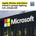 Execs from Companies Including Apple & Disney Linked to Groups Against Climate Bill