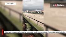 Maltempo in Liguria, alluvione nel savonese: ponti sommersi dopo l'esondazione del Letimbro