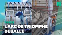 Arc de Triomphe: l'œuvre de Christo et Jeanne-Claude démontée