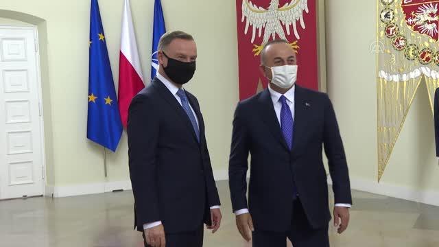 Son dakika haber! Dışişleri Bakanı Çavuşoğlu, Polonya Cumhurbaşkanı Andrzej Duda ile görüştü