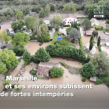 Marseille et ses environs inondés après de fortes intempéries