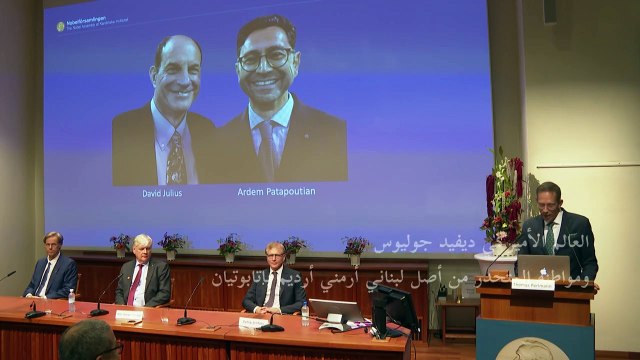 نوبل الطب لعالمين أميركيين تقديرا لاكتشافاتهما بشأن مستقبلات اللمس العصبية