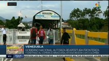 teleSUR Noticias 15:30 04-10: Venezuela anuncia apertura comercial en frontera con Colombia