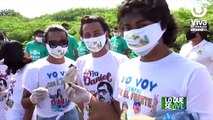 Liberan tortuguillos de Carey en Estero Padre Ramos