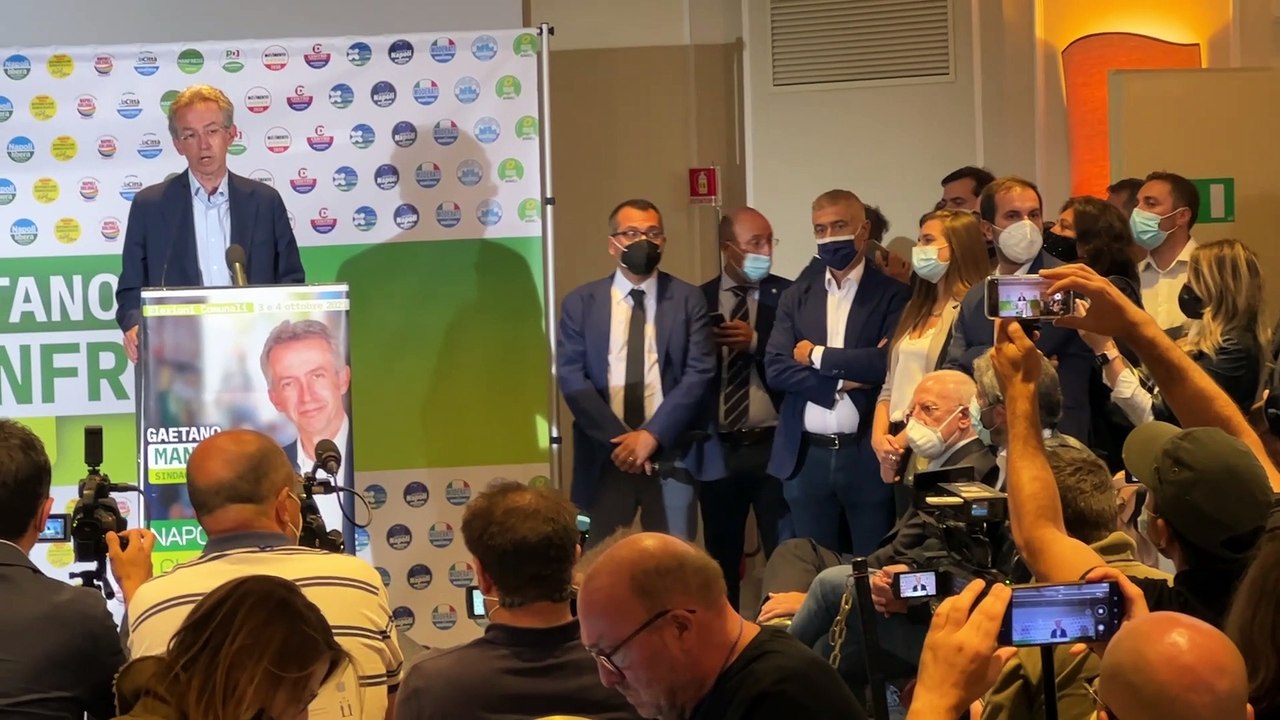 Comunali, Manfredi: "Napoli ha voltato pagina"