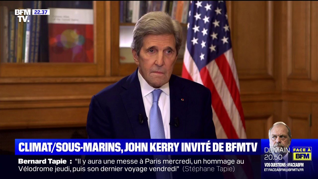 John Kerry à propos de sa rencontre avec Emmanuel Macron: "Nous avons parlé comme des amis"
